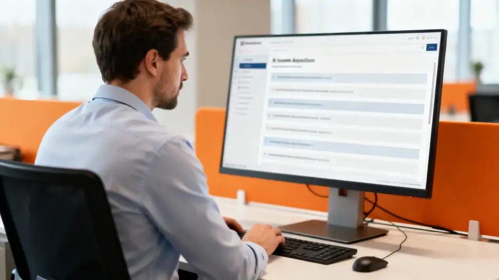 Personaler sichtet Bewerbungen in einer Bewerbungssoftware